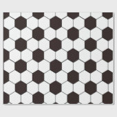 サッカーキッズサッカーパターンサッカーの誕生日 ラッピングペーパー (フラット)