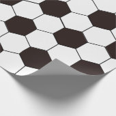 サッカーキッズサッカーパターンサッカーの誕生日 ラッピングペーパー (角)