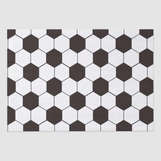 サッカーキッズサッカーパターンサッカーの誕生日 薄葉紙 (正面)