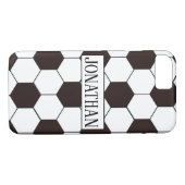 サッカーキッズサッカーパターンサッカーの誕生日 Case-Mate iPhoneケース (裏面(横))