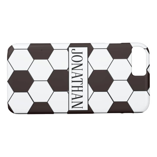 サッカーキッズサッカーパターンサッカーの誕生日 Case-Mate iPhoneケース (裏面(横))