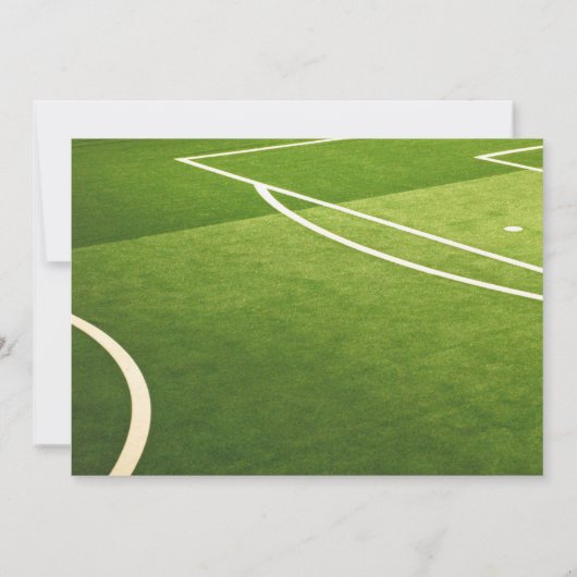 サッカーキッズサッカー誕生日パーティーへの招待 招待状 (裏面)