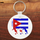 サッカーキューバ キーホルダー (正面)