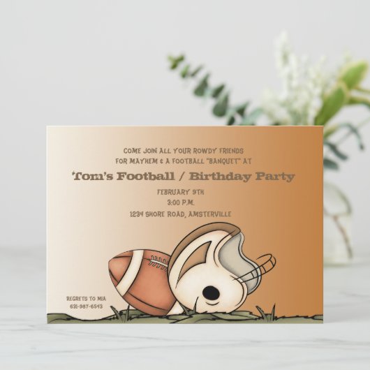 サッカーギア-パーティの招待状 招待状 (スタンド正面)