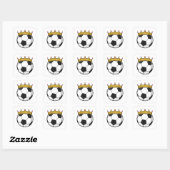 サッカークラウンクイーン スクエアシール (シート)