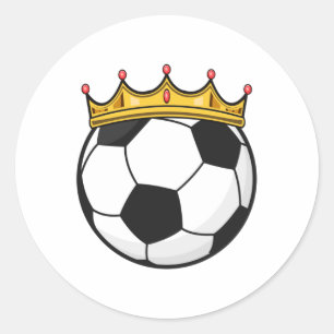 サッカークラウンクイーン ラウンドシール