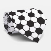 サッカークラシックボール白黒模様 ネクタイ (ロール)