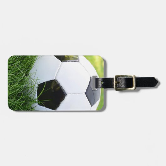 サッカークラシックボール ラゲッジタグ (正面横)