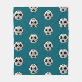 サッカークラシック球模様スポーツブランケット フリースブランケット