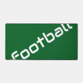 サッカークラシー対角文字オンアスレティックグリーン デスクマット (正面)