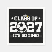 サッカークラス2027卒業おめでとう先輩 スタンダードカクテルナプキン (正面)