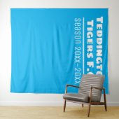 サッカークラブのプレゼンテーション背景(ライトブルー) タペストリー (インサイチュ(横))