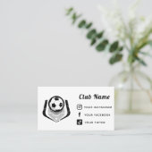 サッカークラブチームシンプルリーグ後を追SNS 名刺 (スタンド正面)