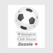 サッカークラブチーム名ボールビニル シール (シート)