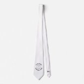 サッカークラブ名ロゴ非表示イニシャル任意の色 ネクタイ (正面)