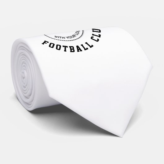 サッカークラブ名ロゴ非表示イニシャル任意の色 ネクタイ (ロール)