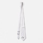 サッカークラブ名ロゴ非表示イニシャル任意の色 ネクタイ (裏面)