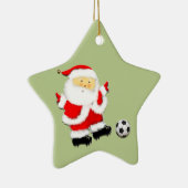 サッカークリスマスの思い出 セラミックオーナメント (右)