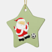 サッカークリスマスの思い出 セラミックオーナメント (左)