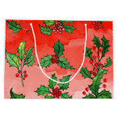 サッカークリスマスをテーマにした大型抱き枕 ラージペーパーバッグ (裏面)