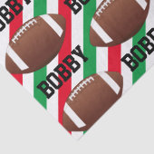 サッカークリスマスアドストライプネーム赤と緑 薄葉紙 (詳細)