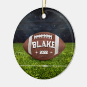 サッカークリスマスオーナメント男性へ&ボーイズ セラミックオーナメント (左)