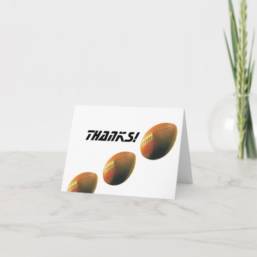 サッカークリスマスカード ありがとうございました折り紙カード サンキューカード (正面)