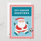 サッカークリスマスカード シーズンカード (正面/裏面)