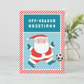 サッカークリスマスカード シーズンカード (スタンド正面)