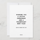 サッカークリスマスカード シーズンカード (裏面)