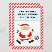 サッカークリスマスカード シーズンカード (正面/裏面)