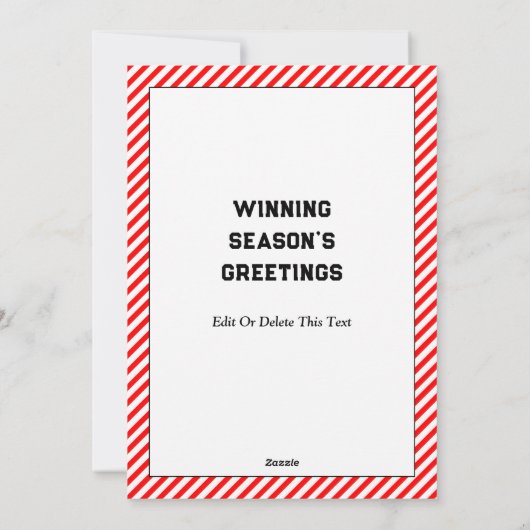 サッカークリスマスカード シーズンカード (裏面)