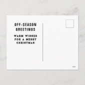 サッカークリスマスカード シーズンポストカード (裏面)