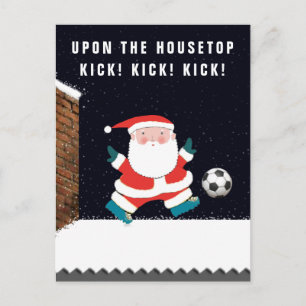 サッカークリスマスカード シーズンポストカード