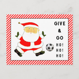 サッカークリスマスカード シーズンポストカード