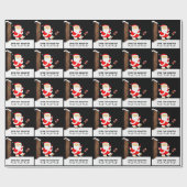 サッカークリスマスギフトラッピング紙 ラッピングペーパー (フラット)