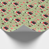 サッカークリスマスギフトラッピング紙 ラッピングペーパー (角)