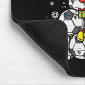 サッカークリスマスツリークリスマス選手ボーイズガールズメンズW マウスパッド (コーナー)