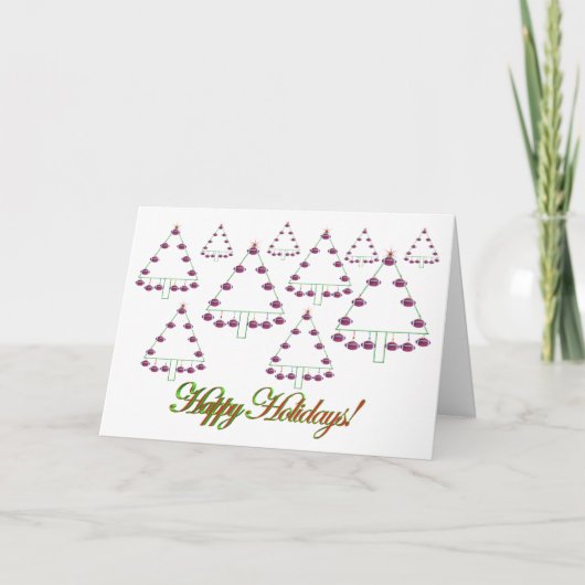 サッカークリスマスツリーファームカード シーズンカード (正面)