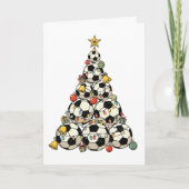 サッカークリスマスツリー カード (正面)