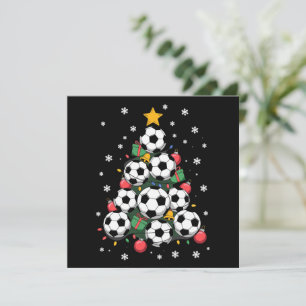サッカークリスマスツリー クリスマスプレーヤー スポーツラバー シーズンカード