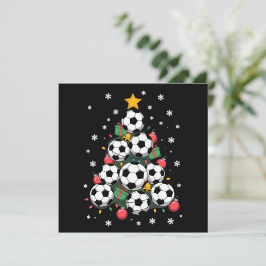 サッカークリスマスツリー クリスマスプレーヤー スポーツラバー シーズンカード (スタンド正面)