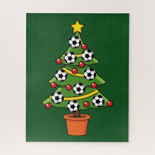 サッカークリスマスツリー ジグソーパズル (縦)