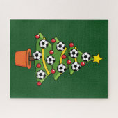 サッカークリスマスツリー ジグソーパズル (横)