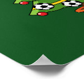 サッカークリスマスツリー ポスター (角)
