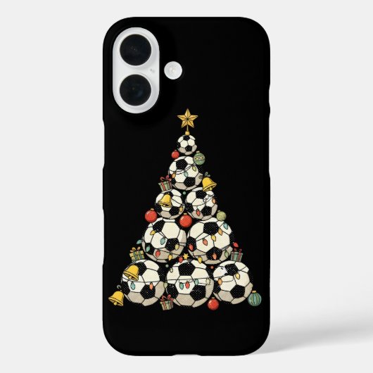 サッカークリスマスツリー Case-Mate iPhoneケース (裏面)