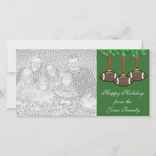 サッカークリスマスフォトカード シーズンカード (正面)