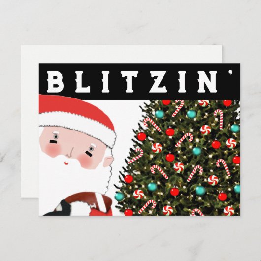 サッカークリスマスホリディポストカード シーズンポストカード (正面/裏面)