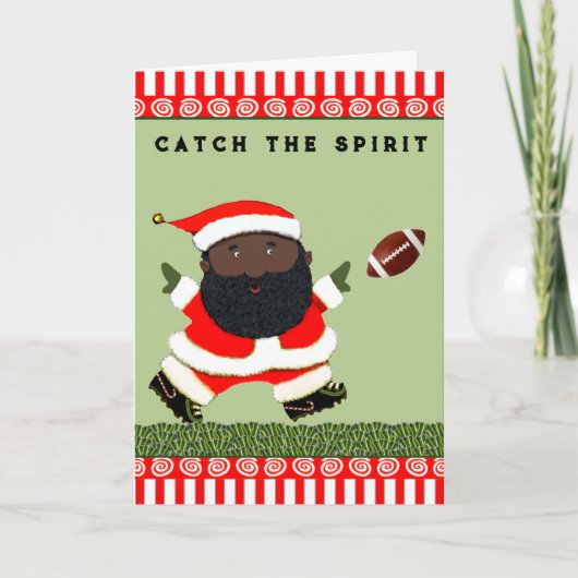 サッカークリスマスホリデーカード シーズンカード (正面)