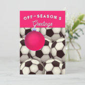 サッカークリスマスホリデーカード シーズンカード (スタンド正面)